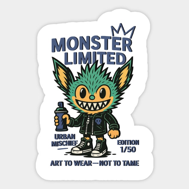 Monster Limited Urban Mischief Edition 1/50 Sticker by Art2Wear